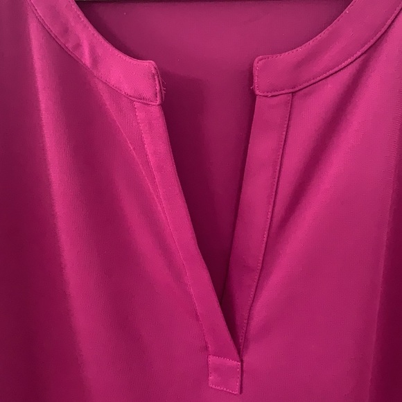 BYLYSE MAGENTA LONG SLEEVE BLOUSE WOMEN SIZE M - Picture 5 of 10